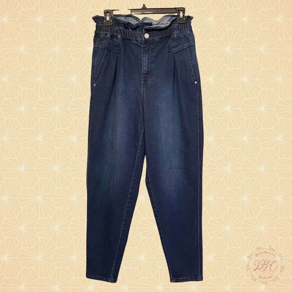 Vintage America High Waist Jeans Dark Wash Paperboy Boy - Picture 1 of 13